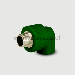 CODO MACHO P/TUBERIA PP-R 25MMX3/4 FORZZA D/AGUA