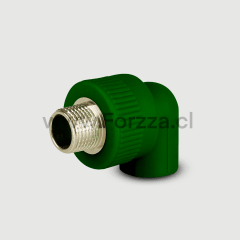 CODO MACHO P/TUBERIA PP-R 32MMX1 FORZZA D/AGUA