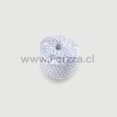 CUERDA TRENZADA 16 FERRAWWY 6MMX200M HILOS BLANCO/AZUL