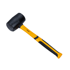 MAZO DE GOMA 230102 MARCA HOTECHE CABEZA NEGRA MANGO FIBRA DE VIDRIO