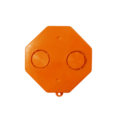 CAJA DE DISTRIBUCION EMBUTIDA HEXAGONAL P/ELECT 86X50MM FORZZA
