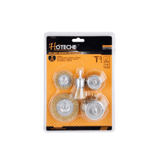 ESCOBILLA PARA TALADRO JUEGO DE 5PCS MARCA HOTECHE 591003