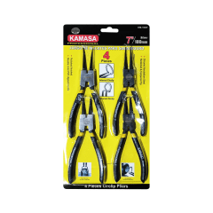 JGO. DE ALICATES SACA SEGURO 4PCS KAMASA