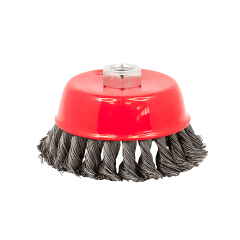 ESCOBILLA D/COPA 4 KAMASA 100MM ACERO TRENZADO .