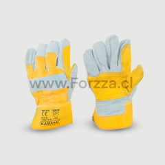 GUANTE DE CUERO 10.5 S/M KM-848 KAMASA AMARILLO