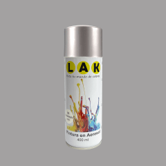 PINTURA SPRAY PLATEADO METALIZADO LAK