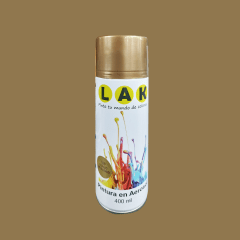 PINTURA EN AEROSOL LAK 400ML COLOR DORADO