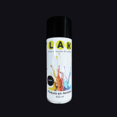 PINTURA EN AEROSOL LAK 400ML COLOR NEGRO MATE