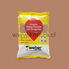 FRAGUE CAFE OSCURO IMPERMEABLE WEBER TEK 5KG