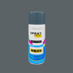 ESMALTE EN AEROSOL GRIS OSCURO 400ML-230G WALTEX
