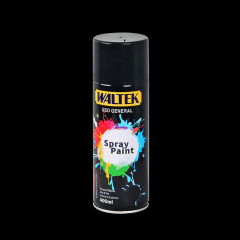 ESMALTE EN AEROSOL NEGRO BRILLANTE 400ML/230G WALTEX
