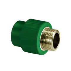 CONECTOR MACHO PARA TUBERIA DE AGUA PP-R 25MMX3/4 FORZZA