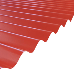 CALAMINA ZINC ACANALADA 0.35MM 851X3660MM COLOR TERRACOT