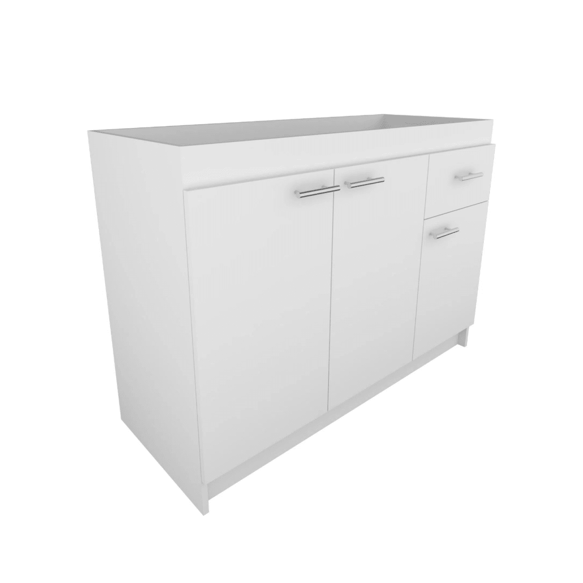 MUEBLE LAVAPLATO MELAMINA BLANCA 1.20CM CAJON DERECHO1