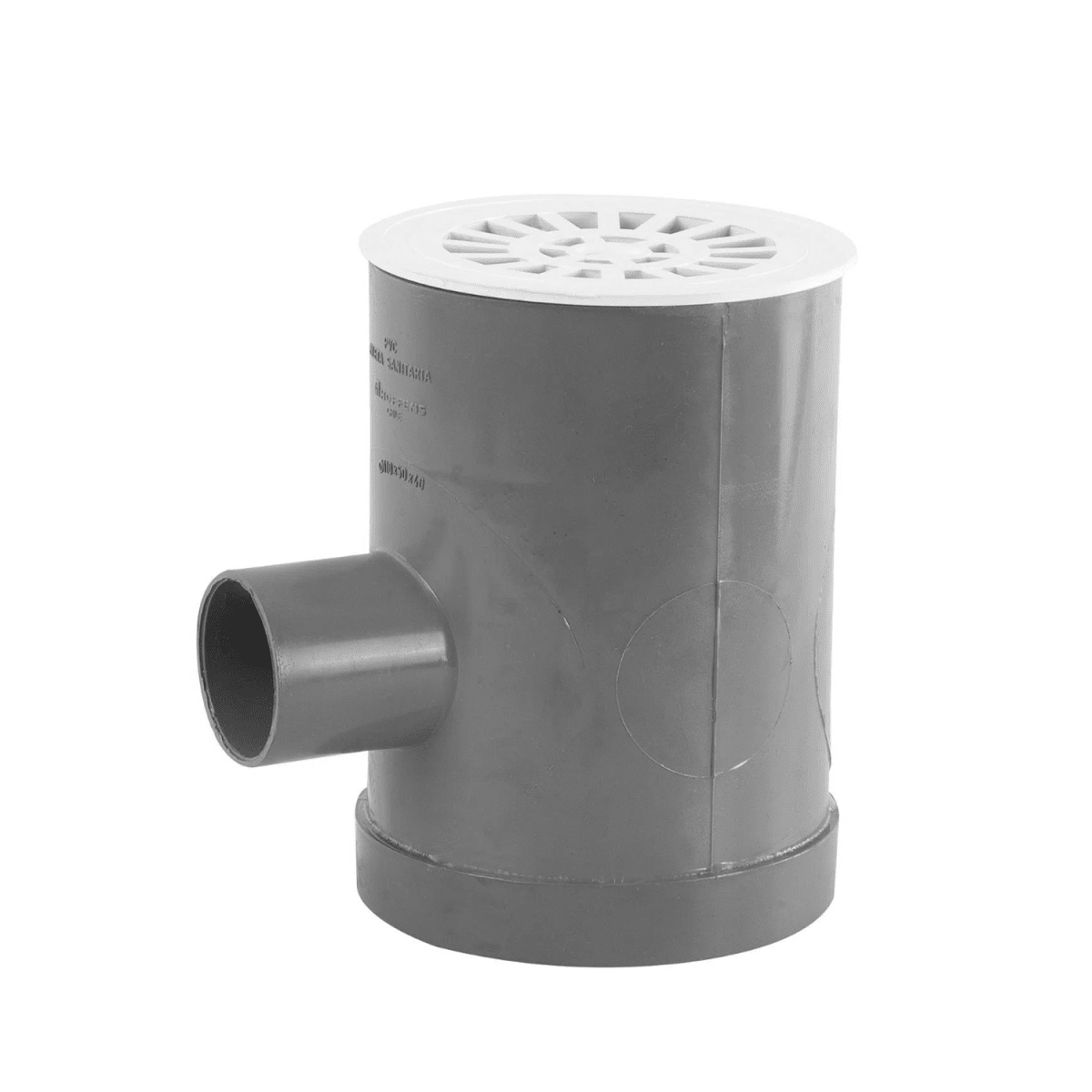 PILETA BASICA110X50/40 GRIS CON REJA1