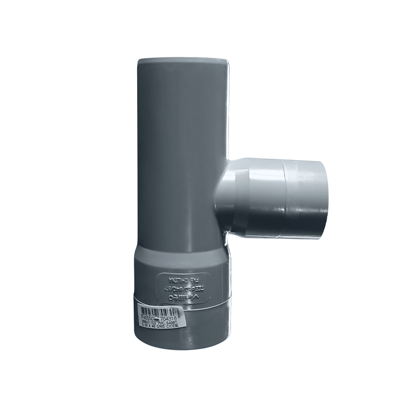 TEE PVC SAN 50X40 GRIS1