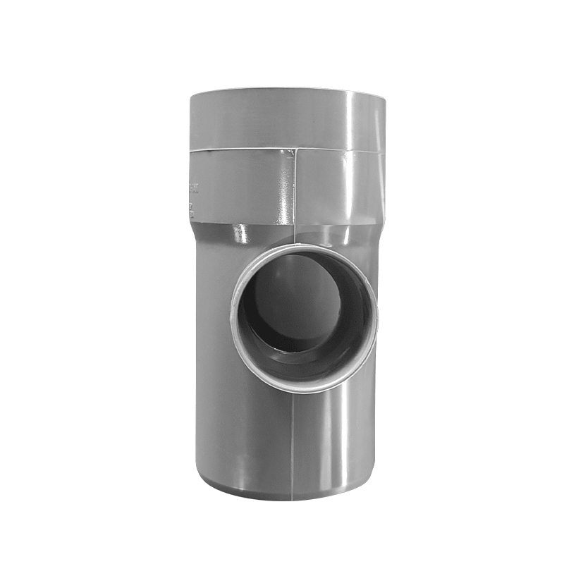 TEE PVC SAN D 75X40 GRIS1