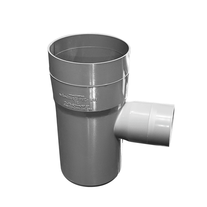 TEE PVC SAN D 75X40 GRIS2