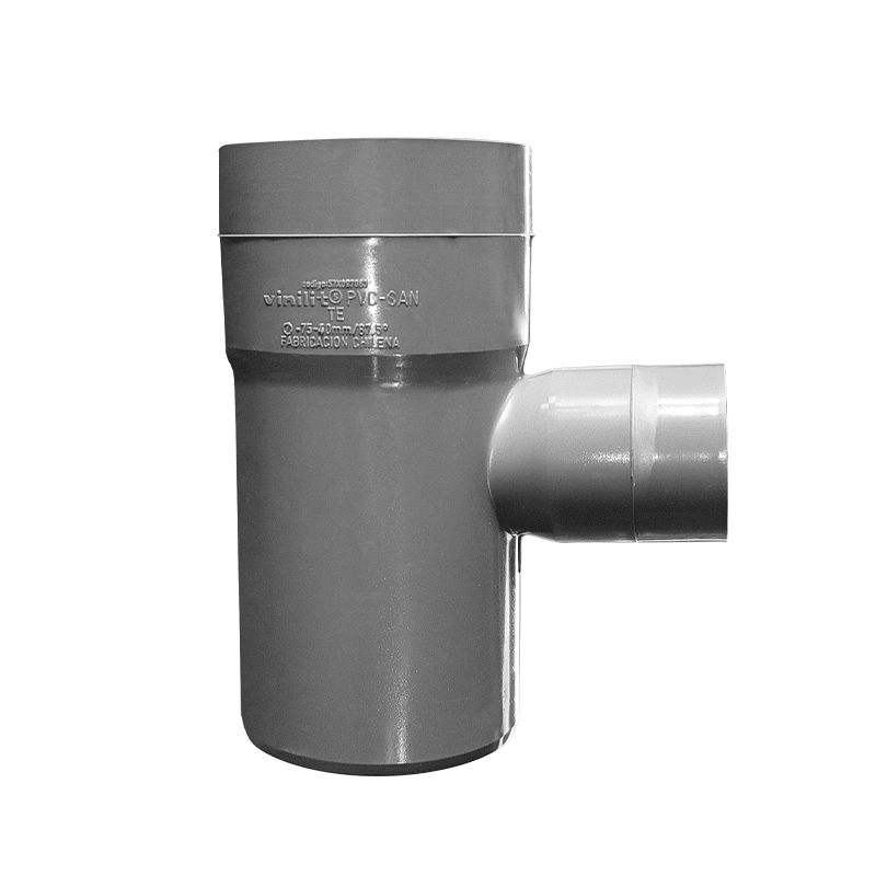 TEE PVC SAN D 75X40 GRIS3