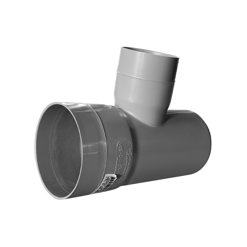 TEE PVC SAN D 75X50 GRIS2