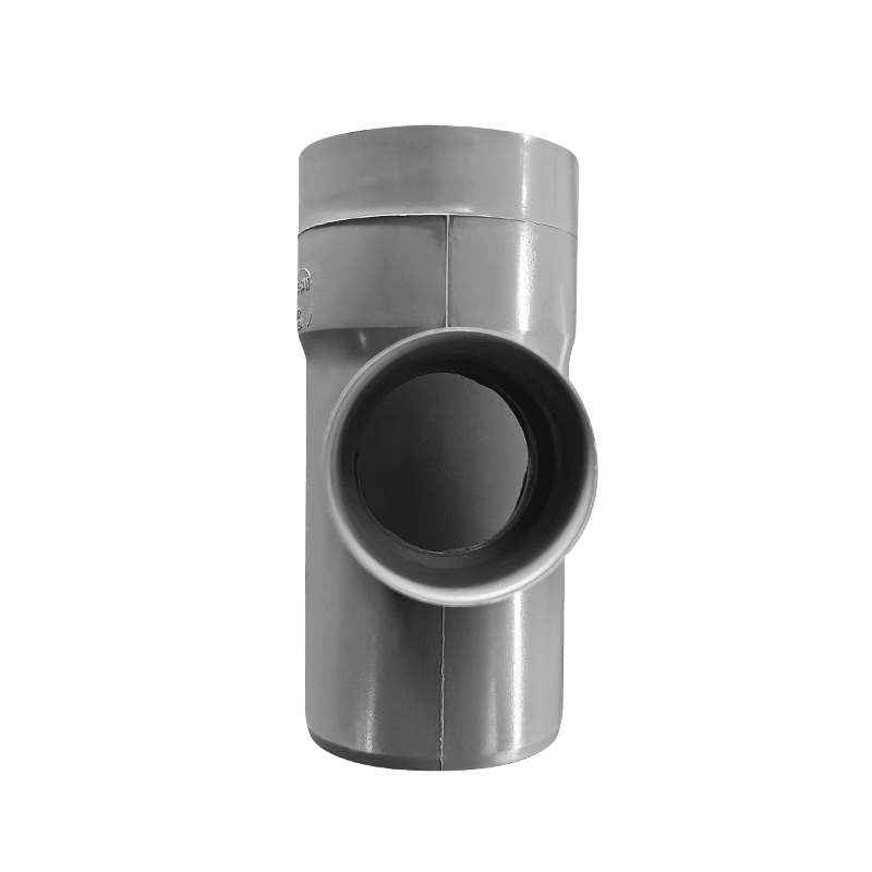 TEE PVC SAN D 75X50 GRIS3