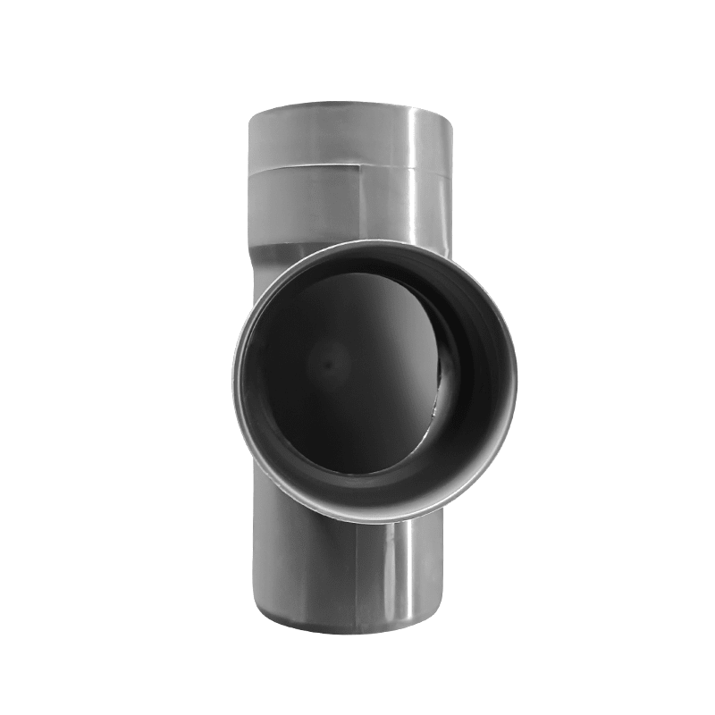 TEE PVC SAN D 75X75 GRIS1