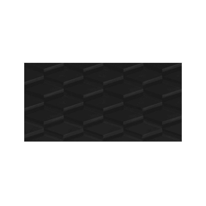 CERAMICA MURO EST PRISMA II NEGRO 30X60 EXT 1.81M2XCAJA1