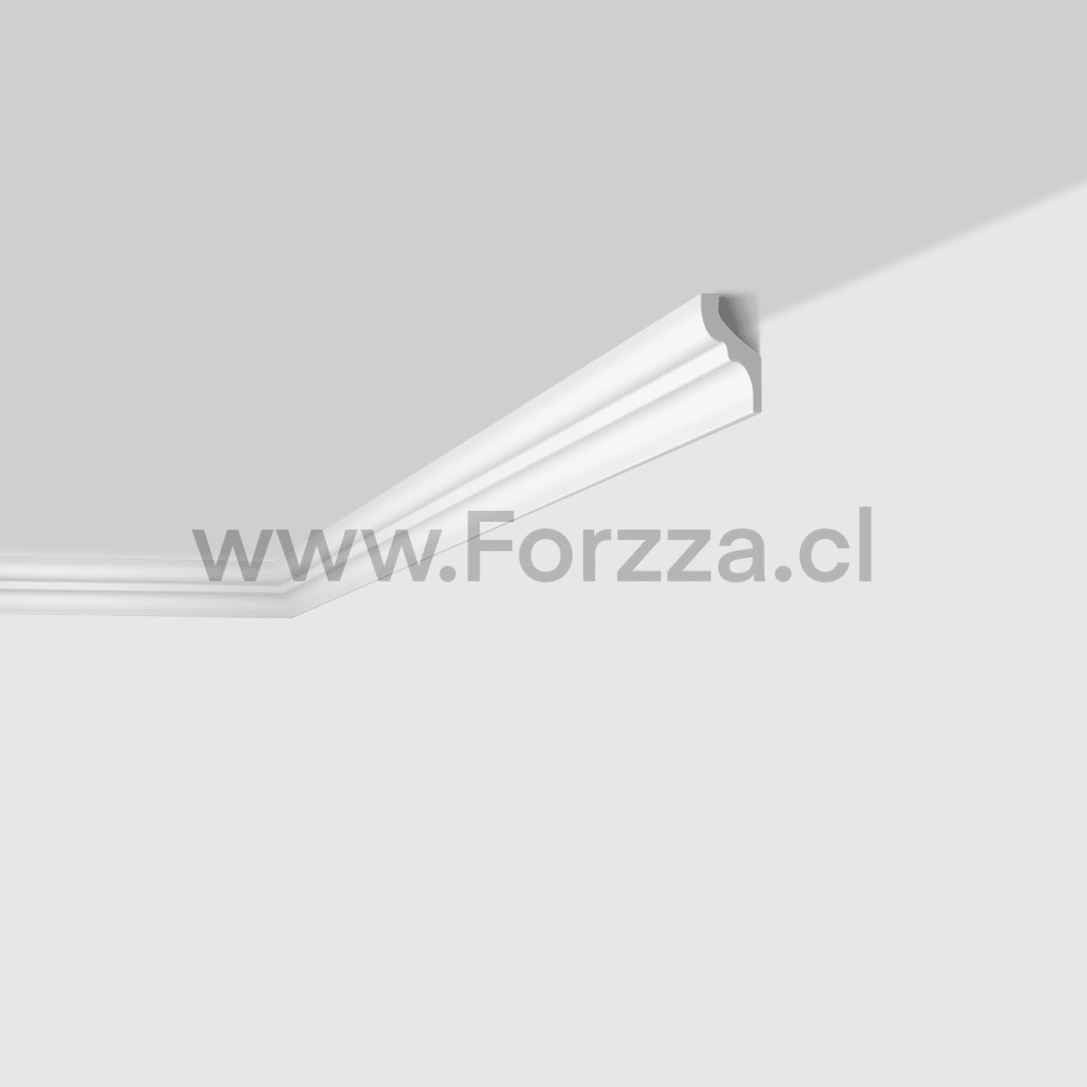 MOLDURA PARA CORNISA DE POLIESTIRENO F 35MMX35MMX2MTS1