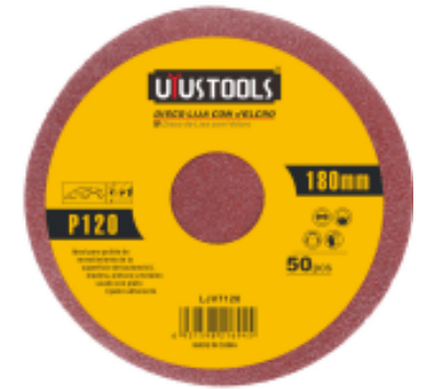 DISCO LIJA CON VELCRO 50NU/SET 180MM #1001