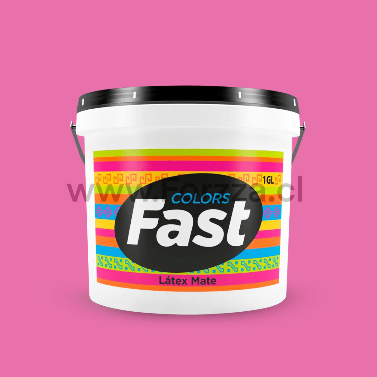 PINTURA LATEX COLOR ROSA ANTIHONGO 1GL MARCA FAST1