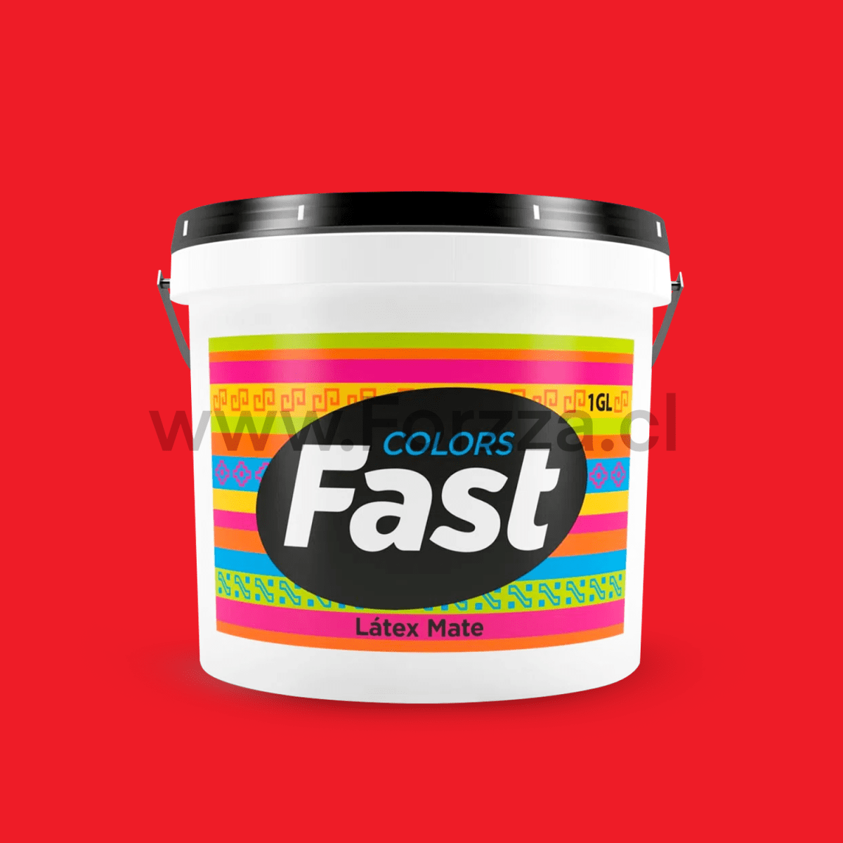 PINTURA LATEX COLOR ROJO ANTIHONGO 1GL MARCA FAST1