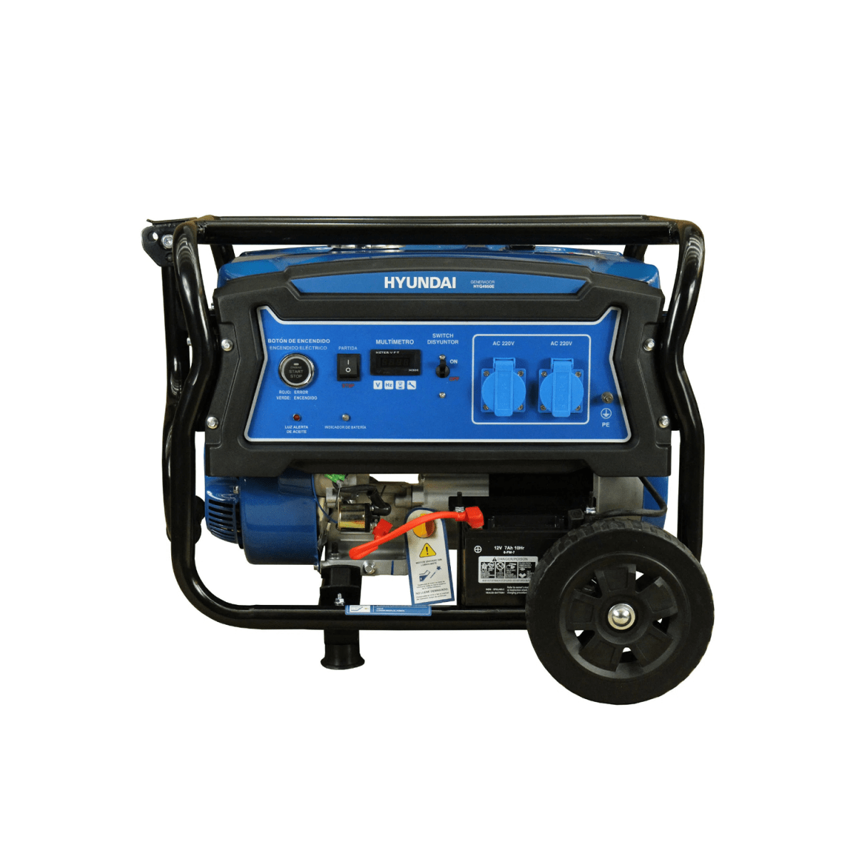 GENERADOR ELECTRICO GASOLINA 220V 3500W ARRANQUE ELECTRICO MARCA HYUNDAI1