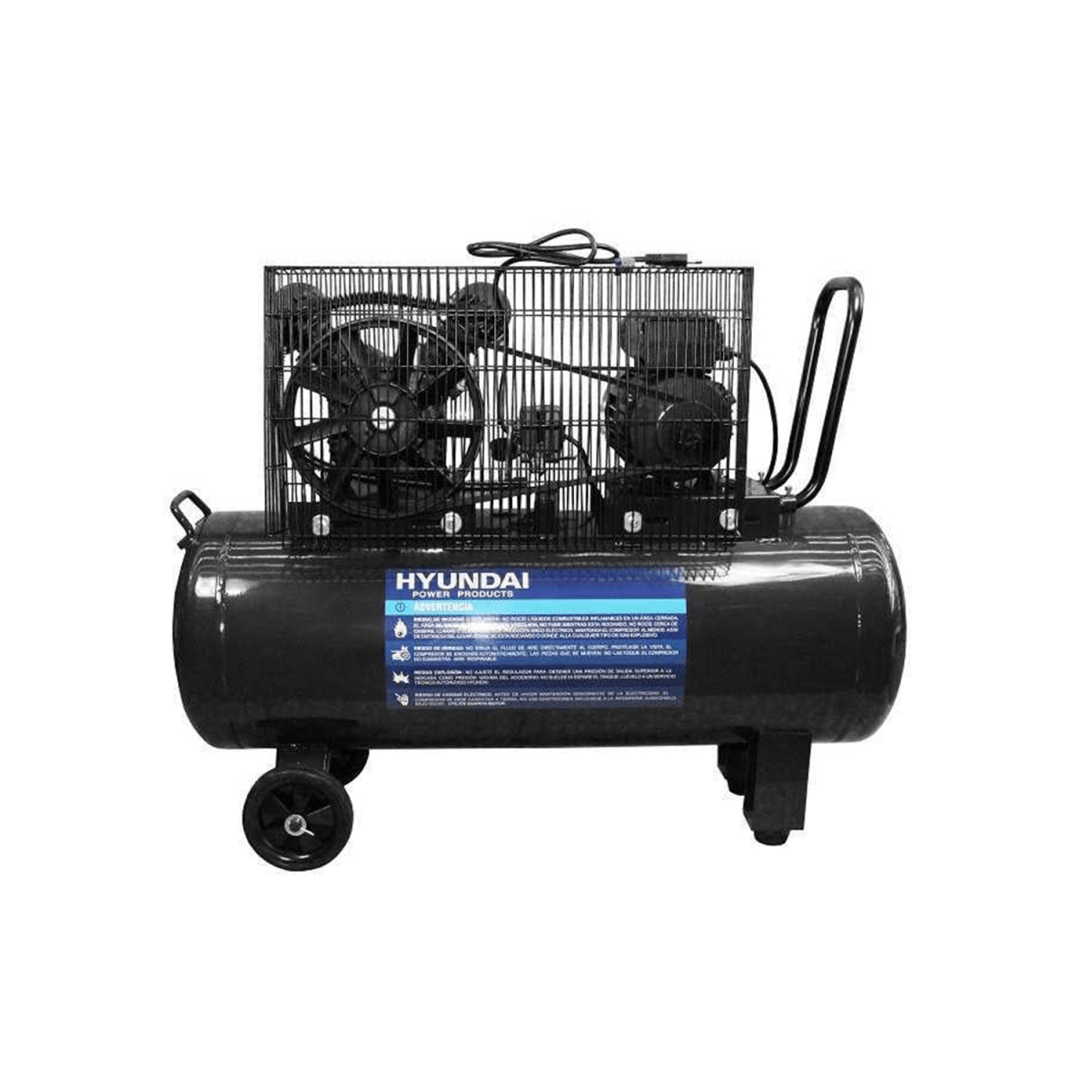 COMPRESOR ELECTRICO 220V/2HP 100LTS HYUNDAI1