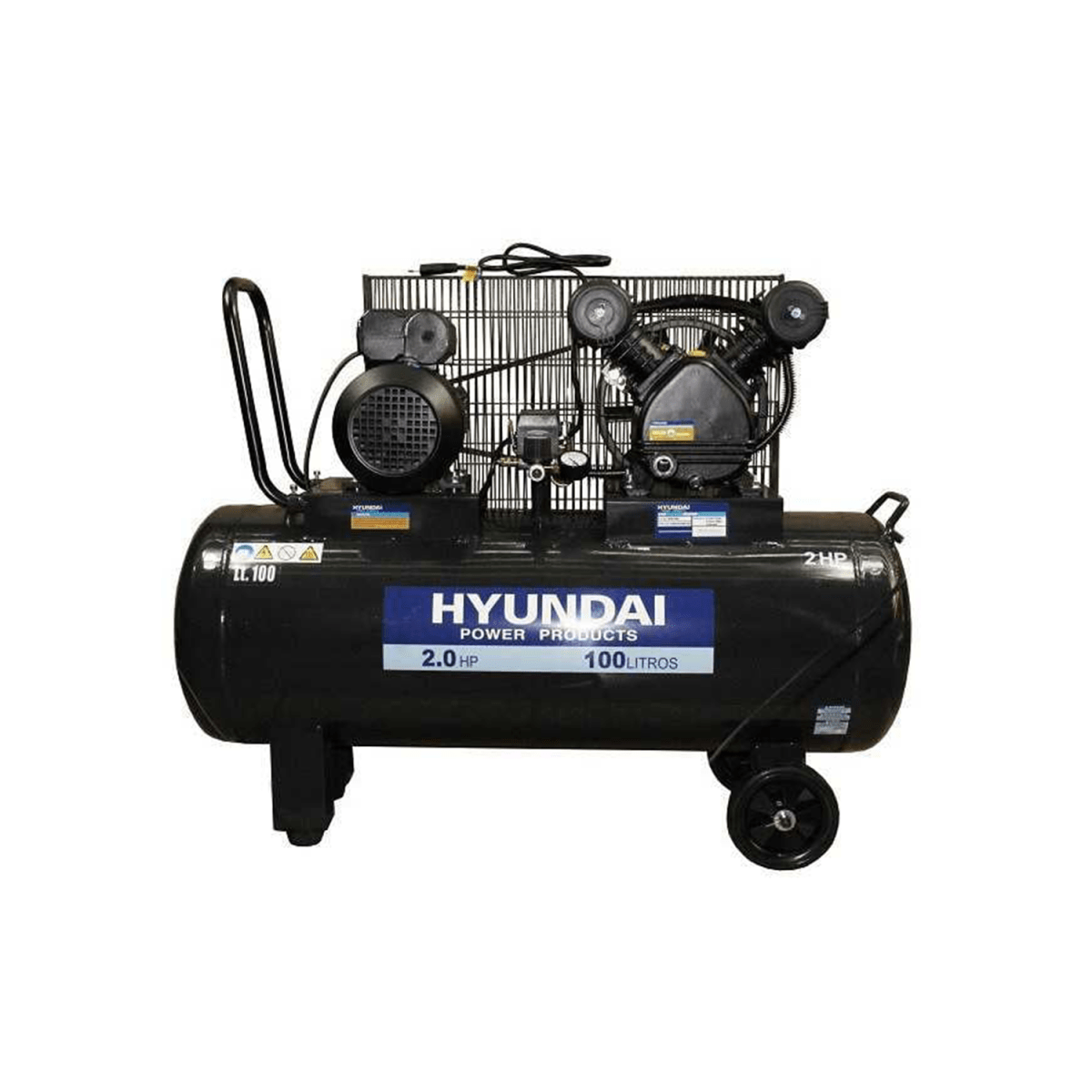 COMPRESOR ELECTRICO 220V/2HP 100LTS HYUNDAI2
