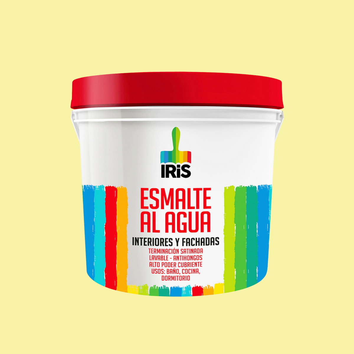 ESMALTE AL AGUA AMARILLO CRUDO GL IRIS1