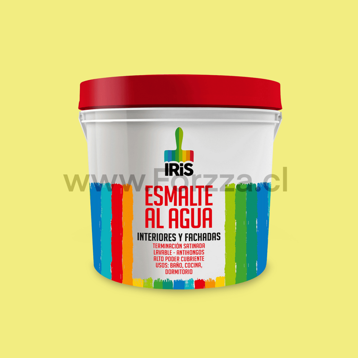 ESMALTE AL AGUA VERDE CITRICO 1GL1