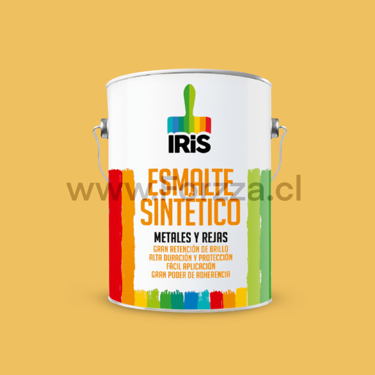 PINTURA ESMALTE SINTETICO COLOR AMARILLO GIRASOL 1GL MARCA IRIS1