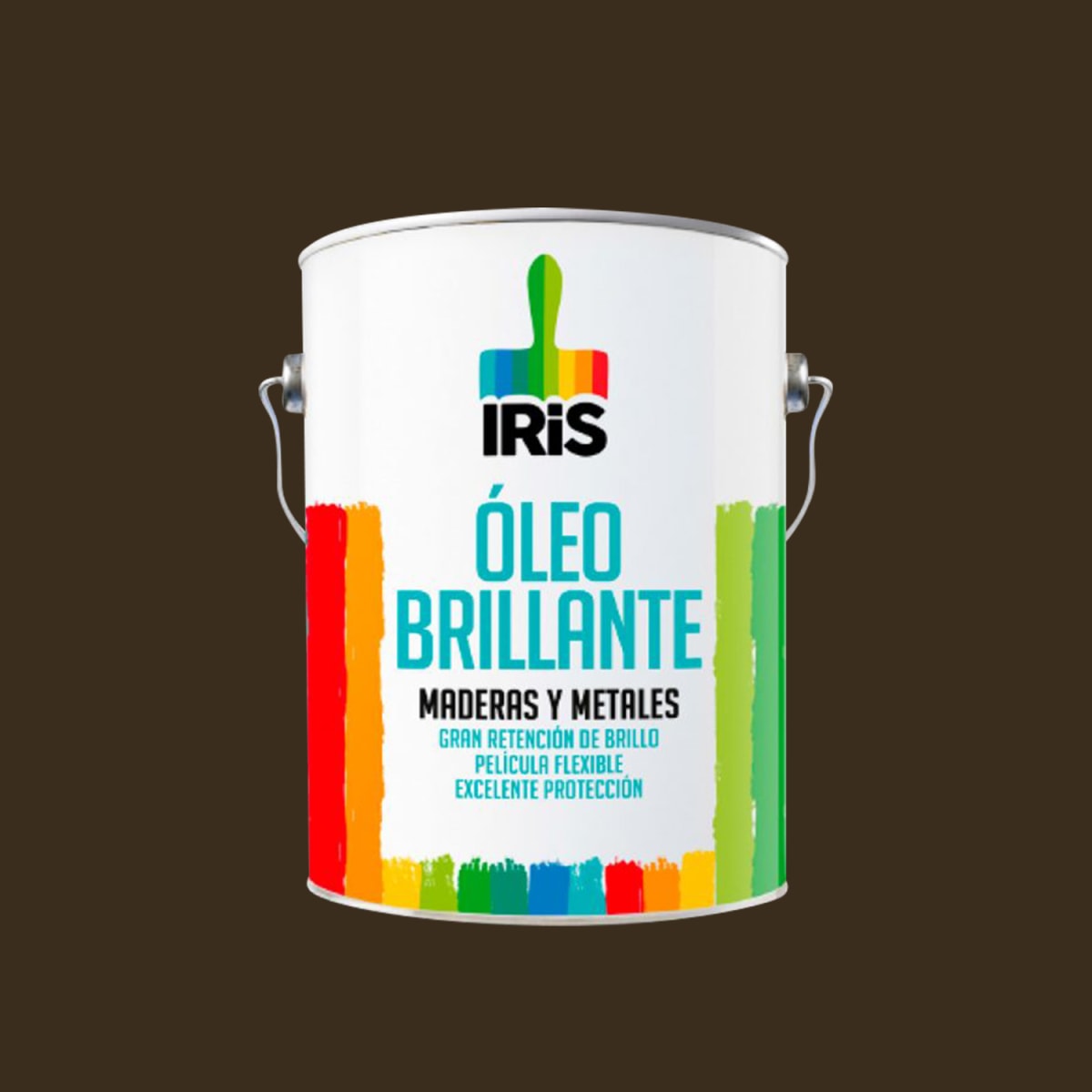 PINTURA OLEO BBRILLANTE CAFE 1GL IRIS1