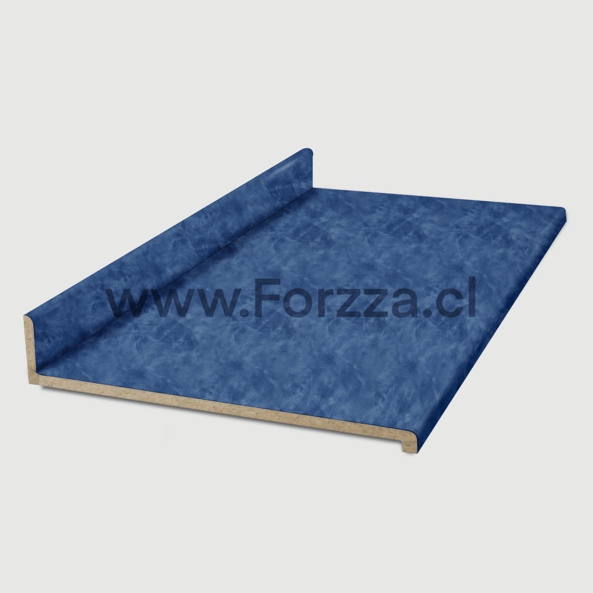 CUBIERTA POST-FORMADA MESÓN CON RESPALDO DE 90GRADOS CATA BLUE 100X50X18MM1