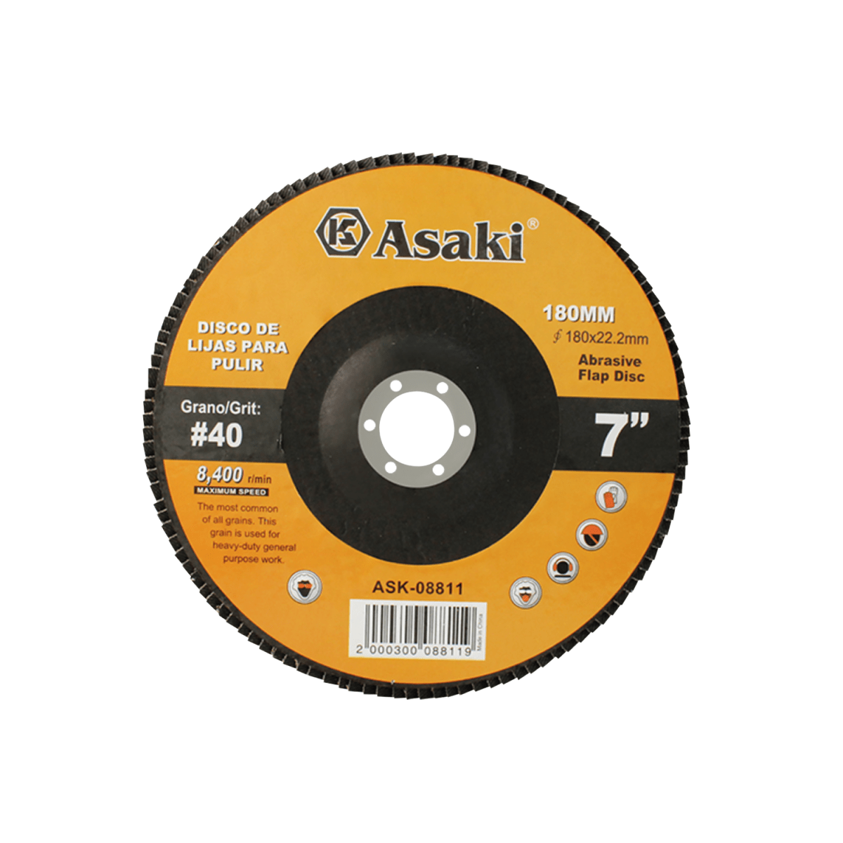 DISCO PARA PULIR FLAP 7