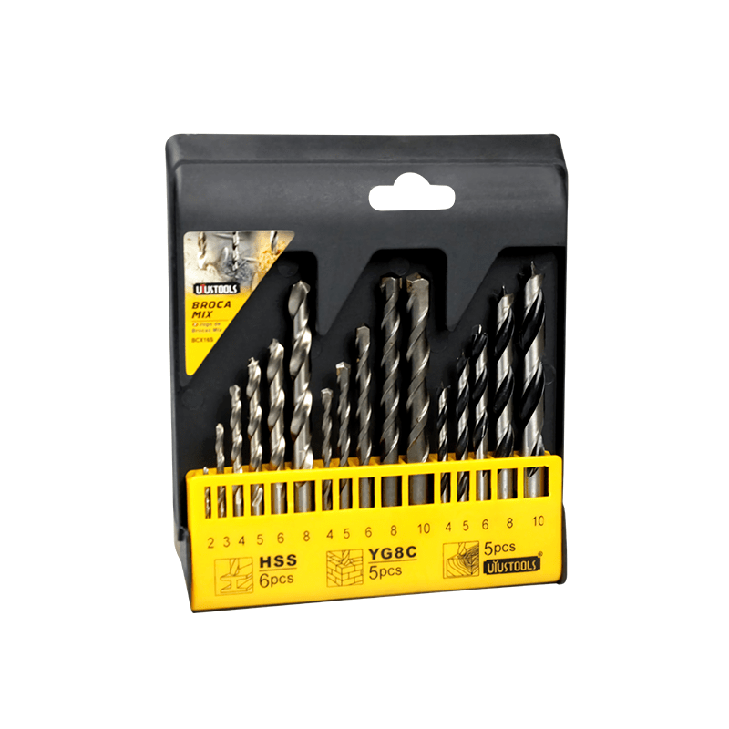 BROCA MIX 16PCS-MM (FIE/MAD/CONC) UYUSTOOLS1