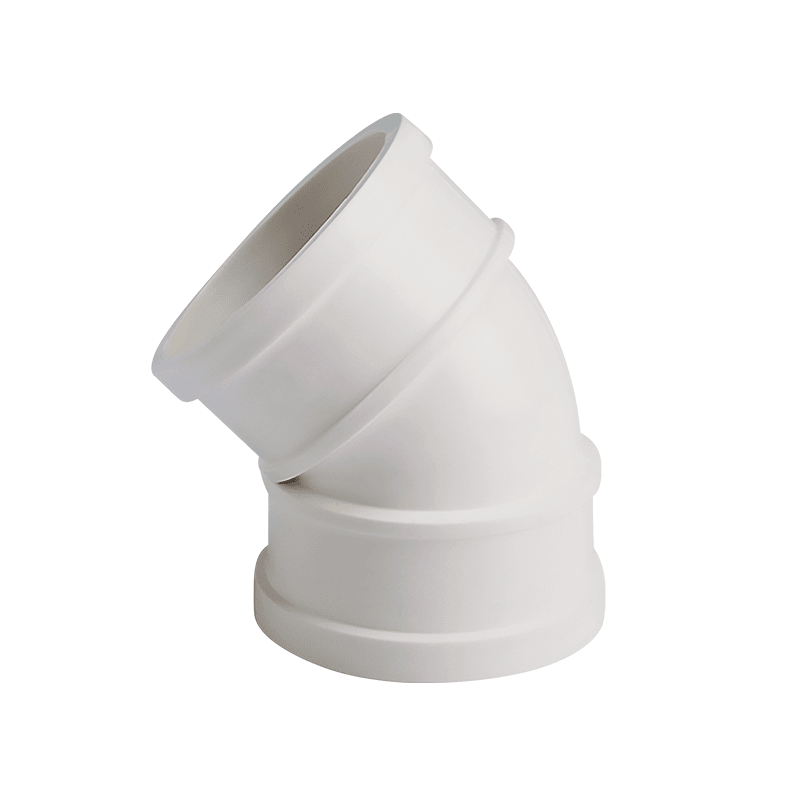 CODO 45° 75MMU-PVC SANITARIO BLANCO H-H FORZZA1
