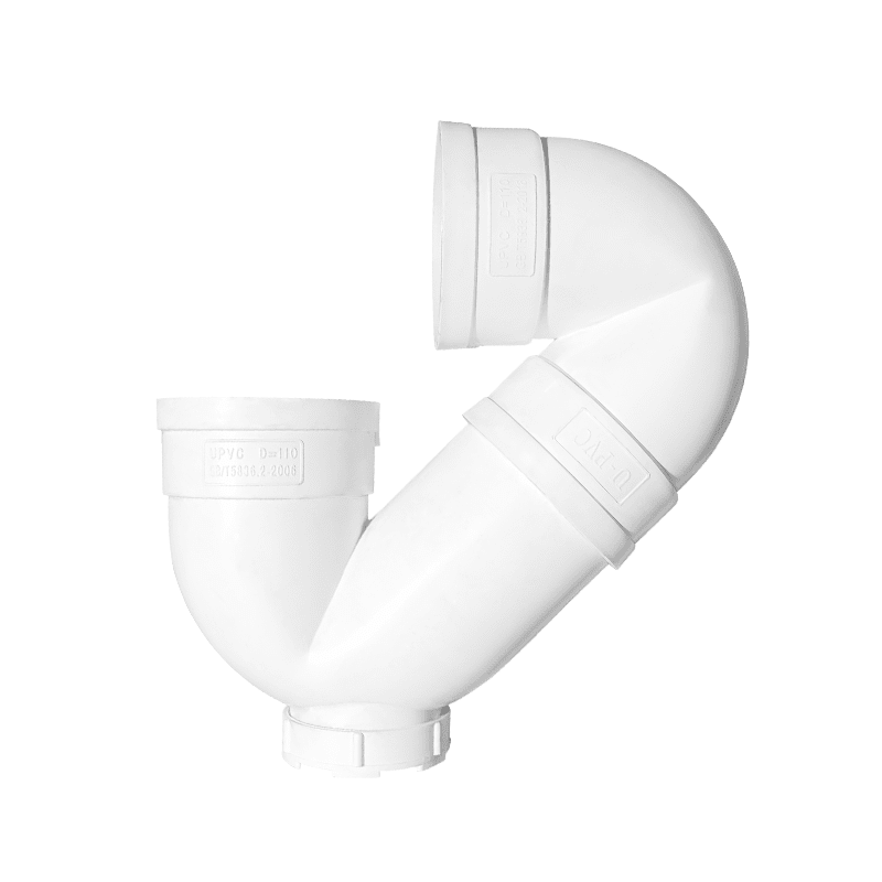 CODO S U-PVC BLANCO 110MM FORZZA2