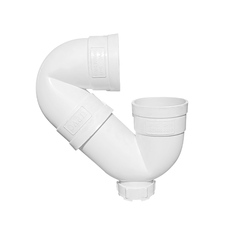 CODO S U-PVC BLANCO 75MM FORZZA1