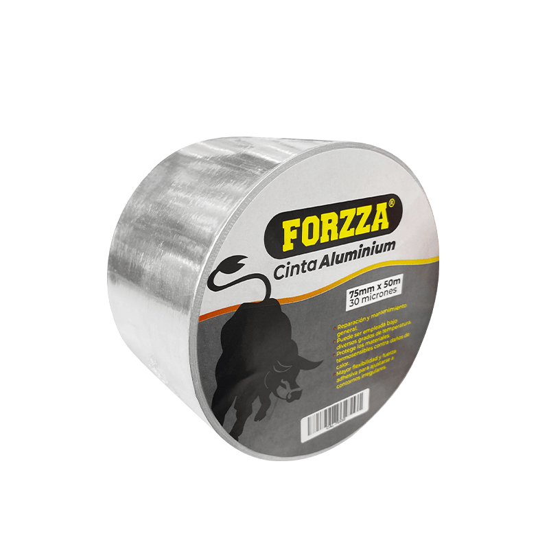 CINTA ALUMINO 75MMX50M / 40 MICRONES FORZZA1