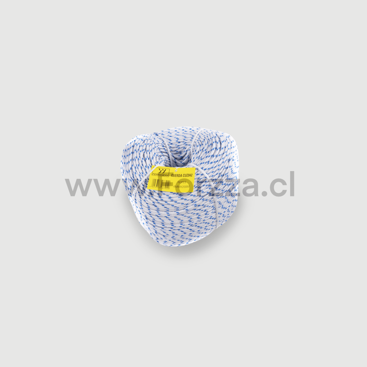 CUERDA FERRAWWY TRENZADA 16 4MMX200M HILOS BLANCO/AZUL1