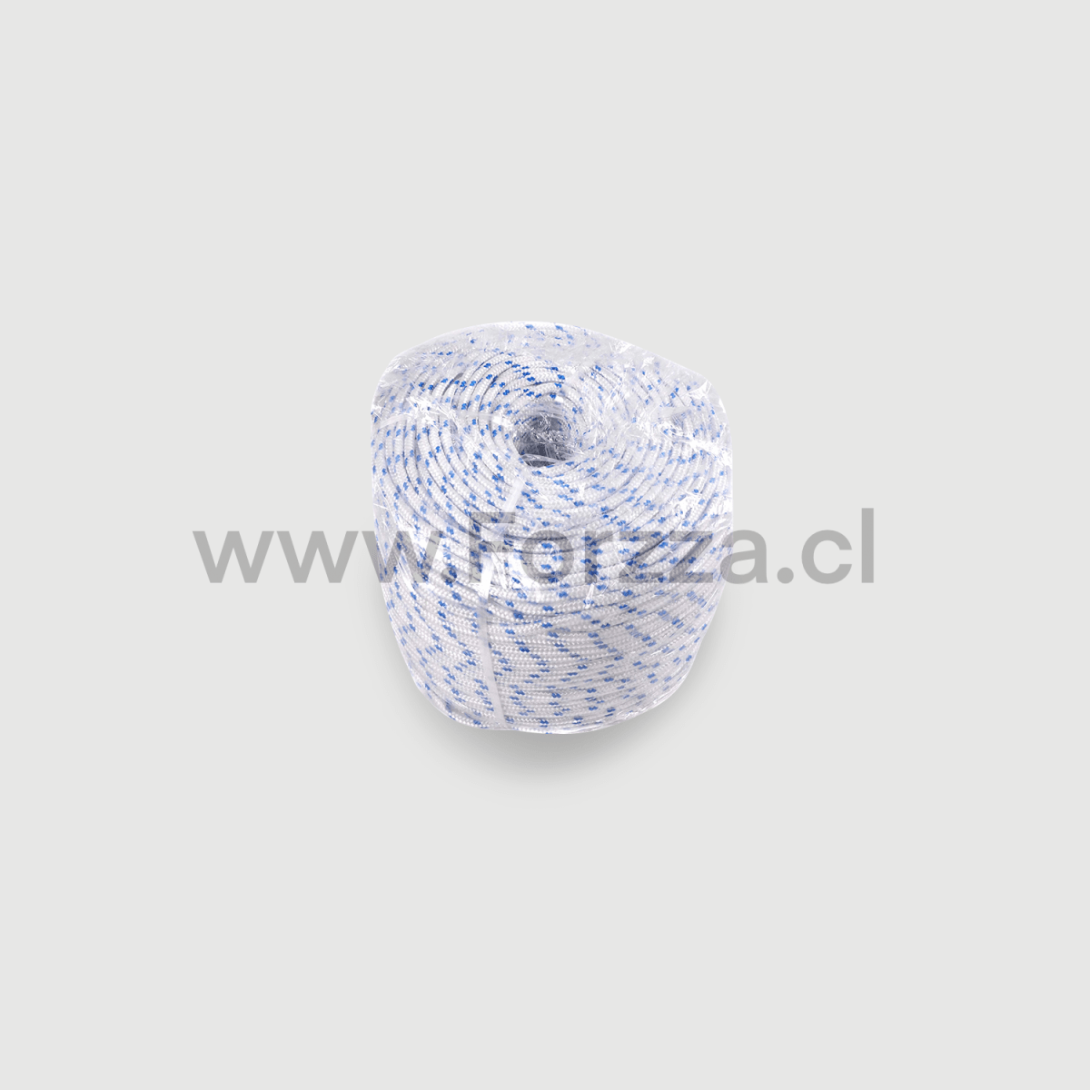 CUERDA TRENZADA 16 FERRAWWY 6MMX200M HILOS BLANCO/AZUL1