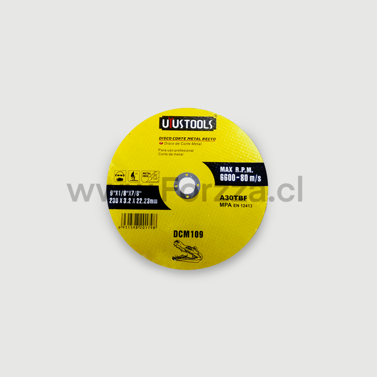 DISCO UYUSTOOLS CORTE METAL RECTO 2301