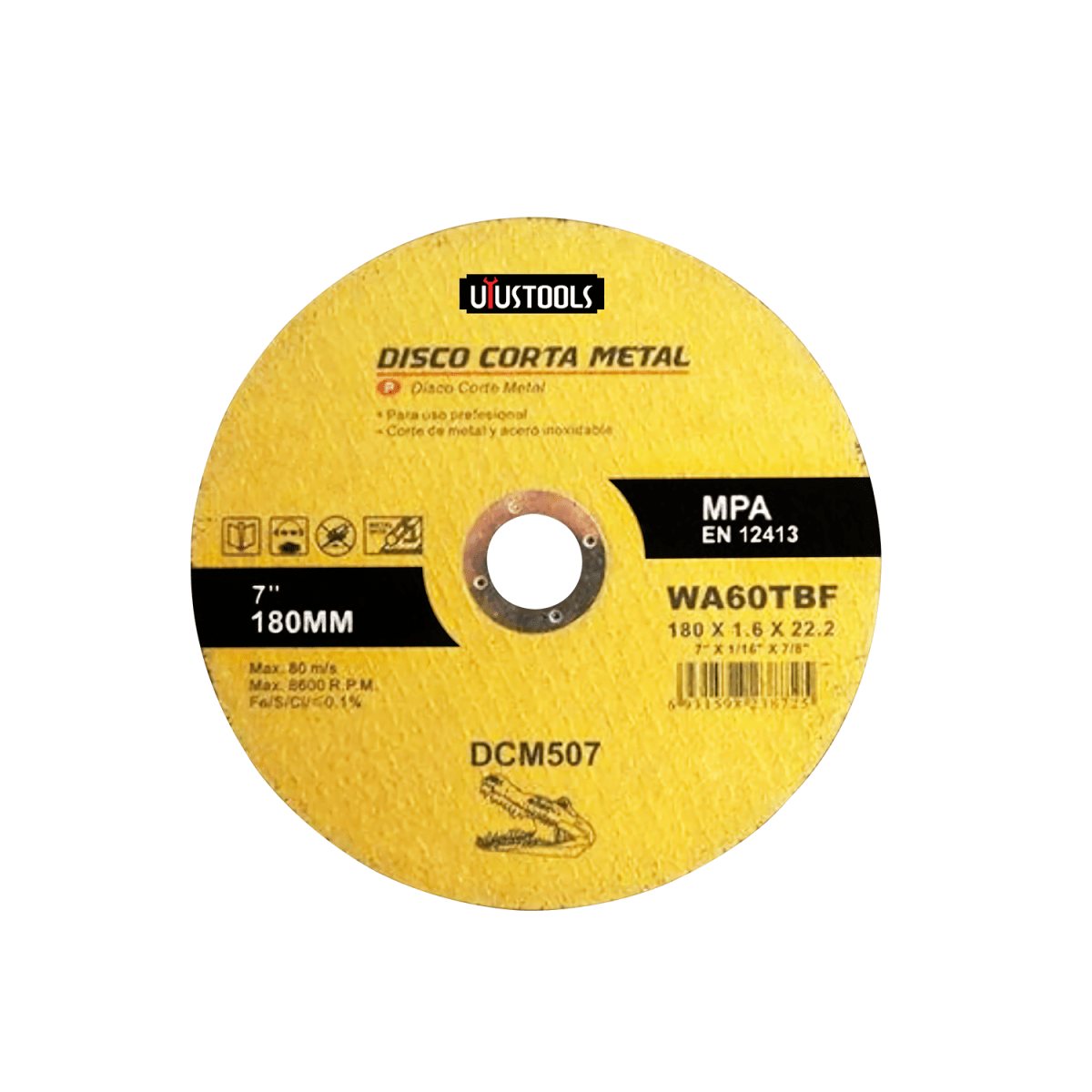 DISCO CORTA METAL 180MMX1.6X22.2 UYUSTOOLS1