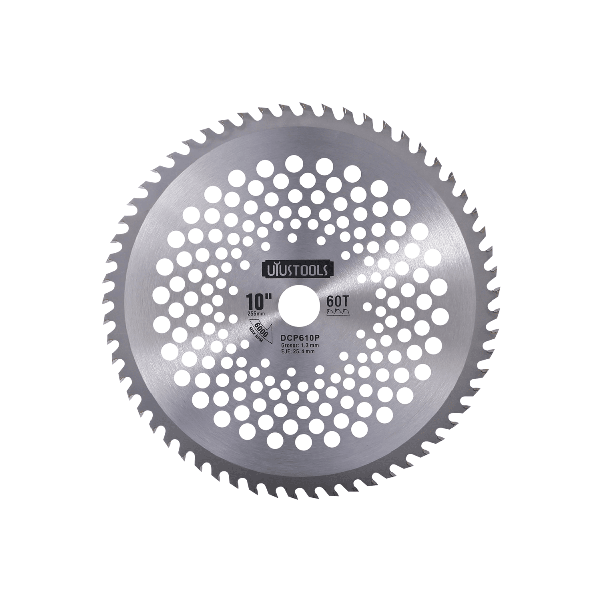 DISCO CORTAPASTO PERFORADO 25.4MMX60TX255MM MARCA UYUSTOOLS DCP0610P1